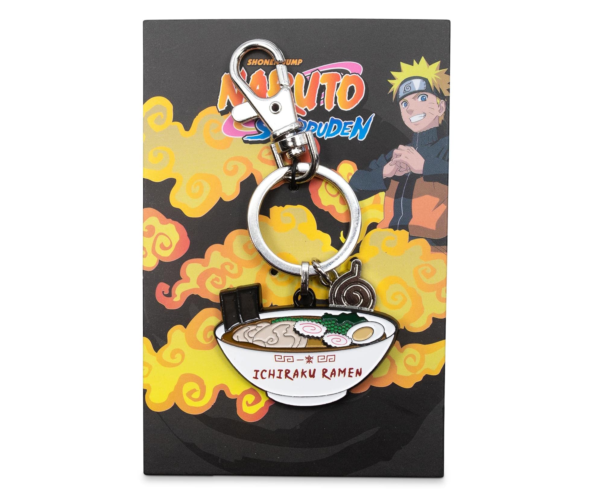 SalesOne LLC Naruto Shippuden Ichiraku Ramen Enamel Pendant Keychain | Heavy Duty Car Key Ring Holder with Clip | Accessories fo