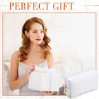 Sanwuta 9 Pcs Preppy Makeup Bag PU Leather Cosmetic Bag Makeup Pouch Plain Cosmetic Pouch Waterproof Toiletry Bags for Traveling