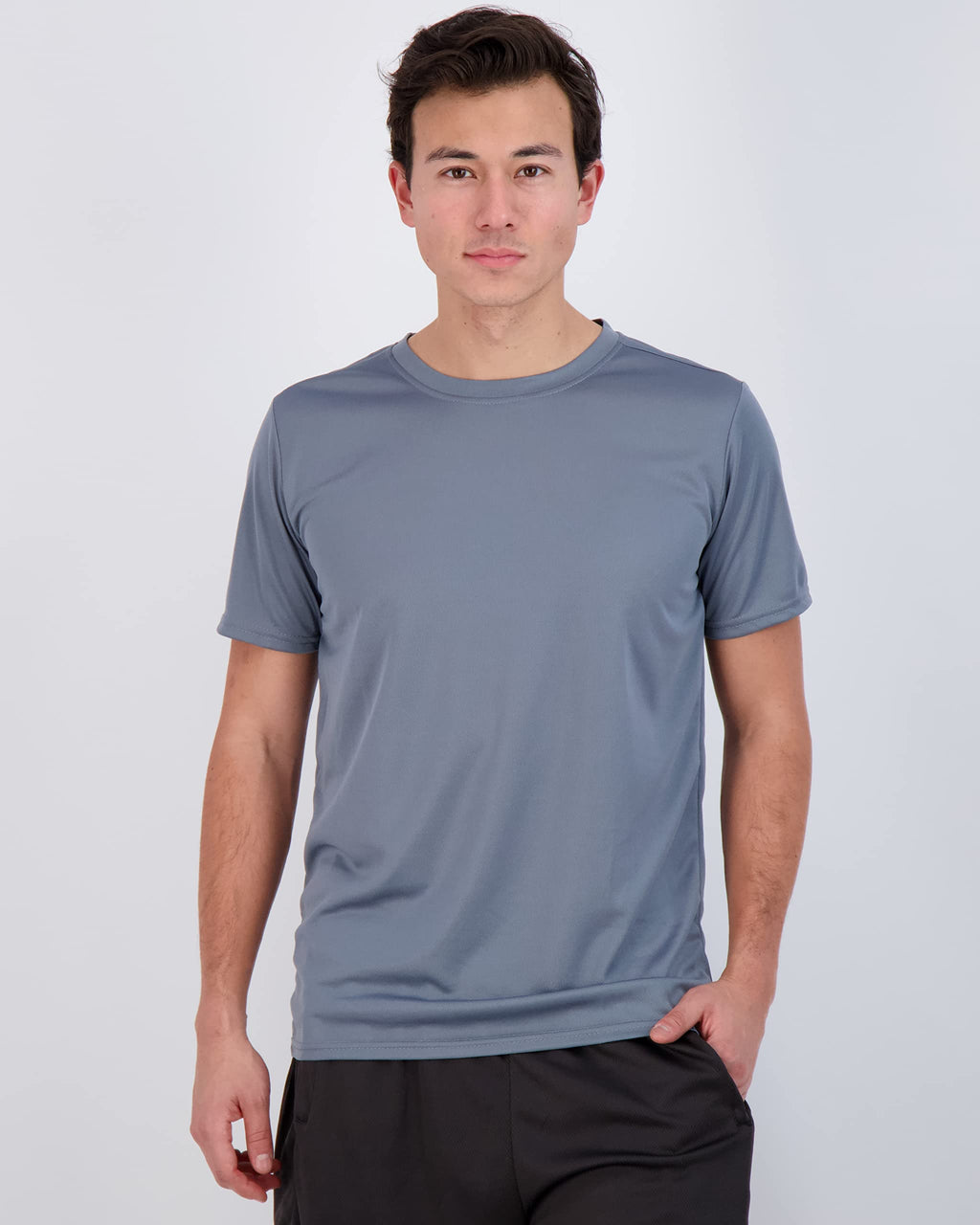 5 Pack:MenAs Mesh Active Wear T-Shirt Essentials Performance Workout gym Training Quick Dry Fit Dri Tech Breathable Short Sleeve