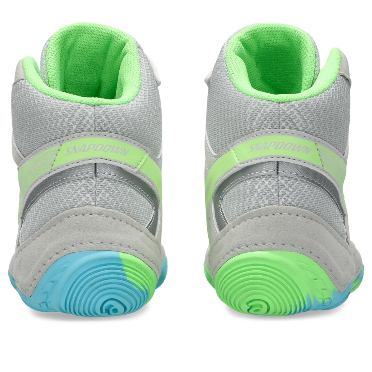 ASICS Men's Snapdown 4 Wrestling Shoes, 8.5, Glacier Grey/Lime Burst