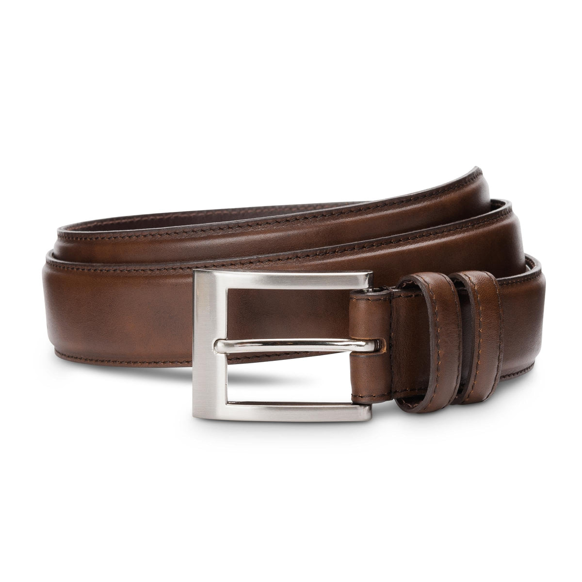 Allen Edmonds MenS Wide Basic Belt, Coffee Leather, 44 44