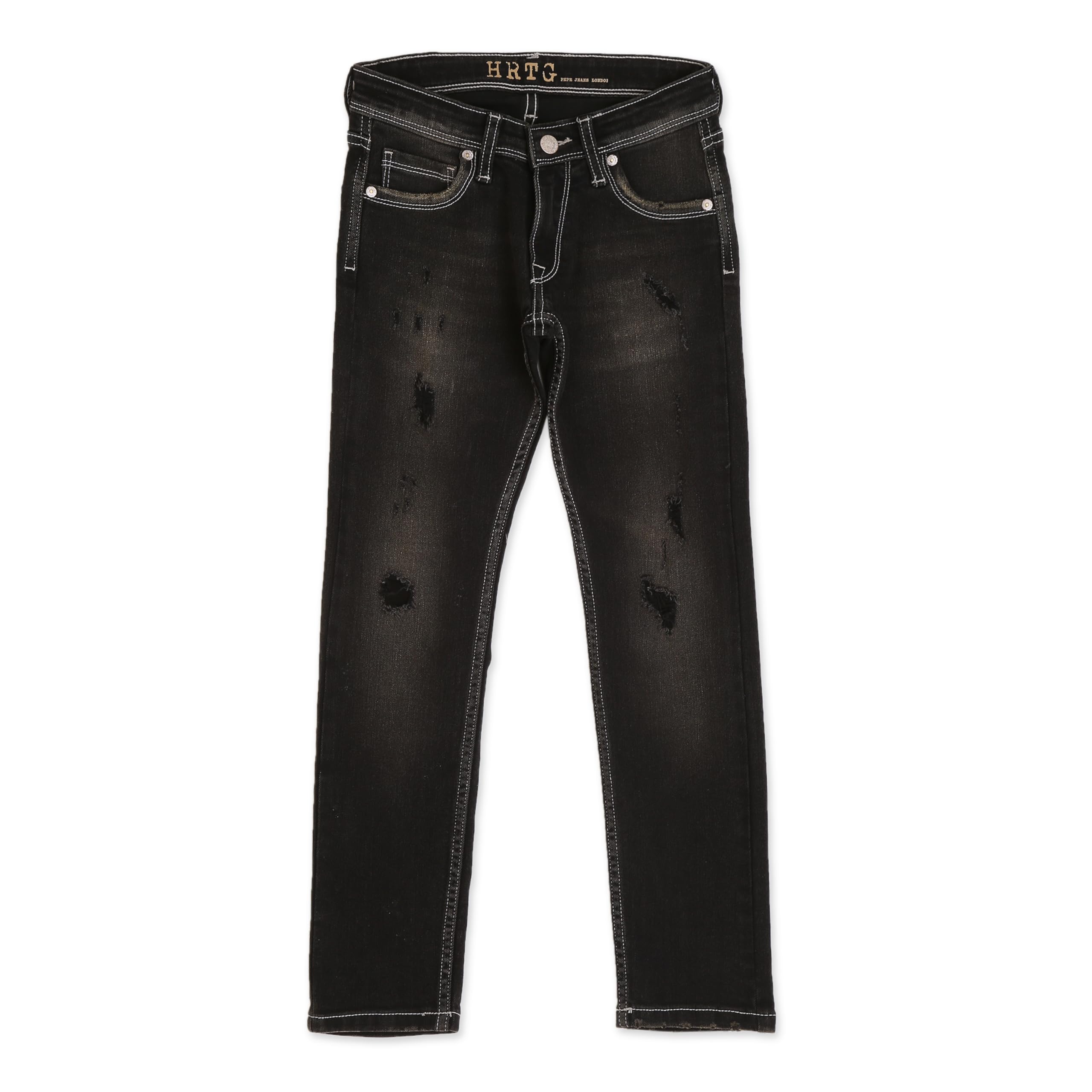 Pepe Jeans BoyS Slim Jeans (Pb202016J67_Med Worn Denim