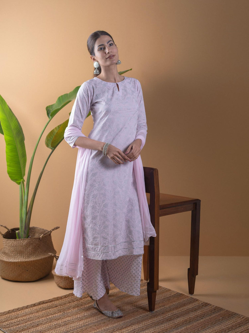Libas Womens Rayon Kurta Set