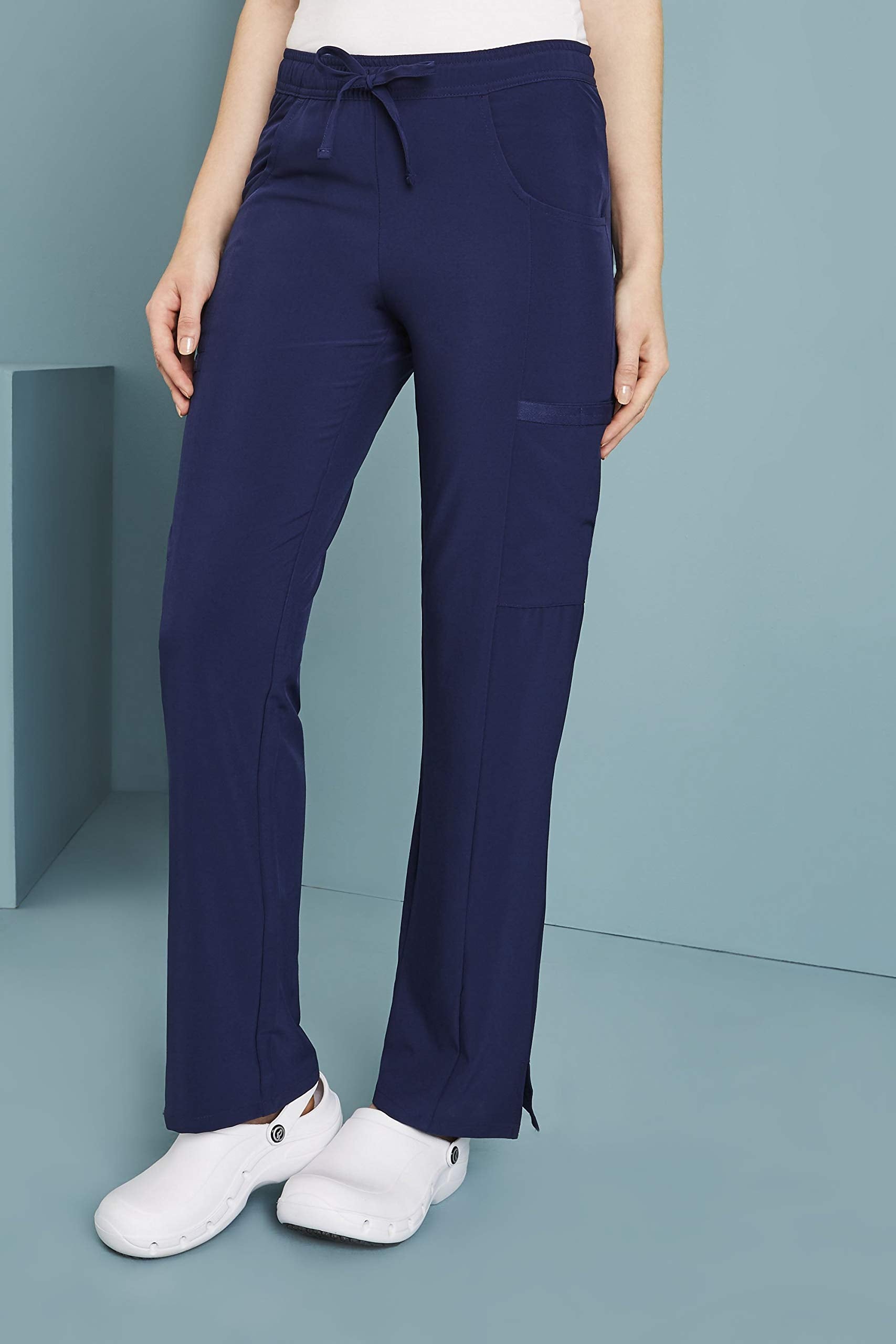 Dickies EDS Essentials Scrubs for Women, Drawstring Cargo Scrub Pants with Four-Way Stretch and Moisture Wicking Plus Size DK010