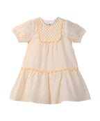 Beebay Kids Girls Y/d lace Detail Dress Yellow