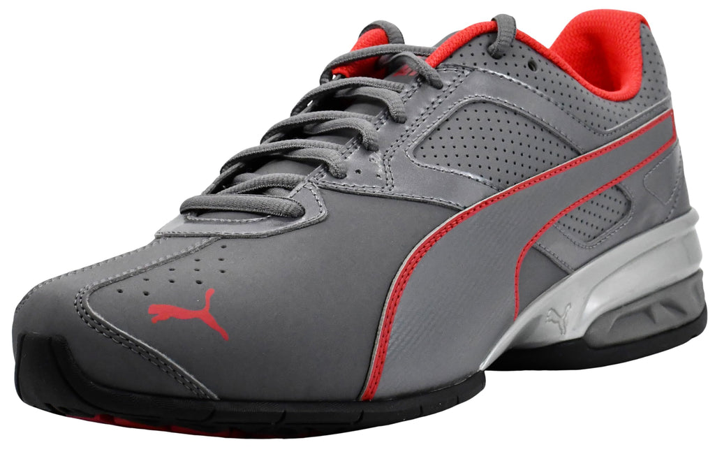 PUMA Men's Tazon 6 FM Shoes, Quiet Shade/High Risk Red, 10 M