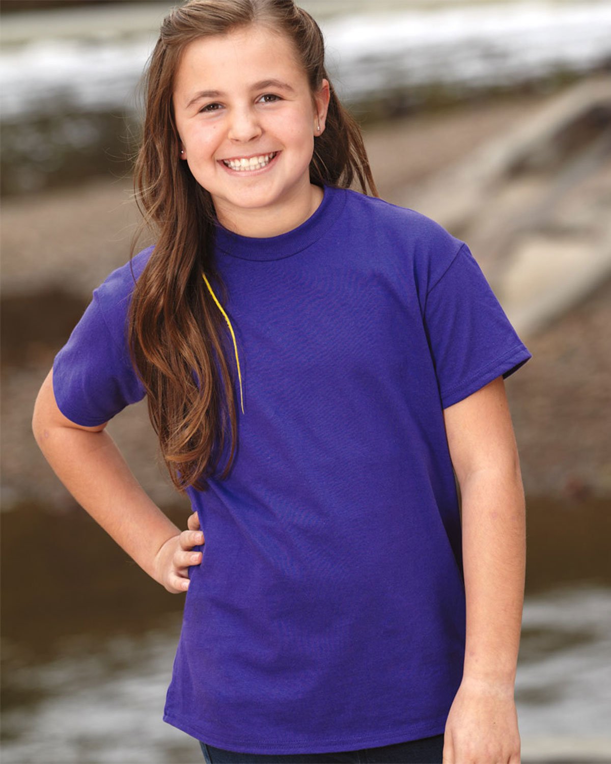 Youth Authentic-T T-Shirt - ASH - XS(D0102H7K4FP)