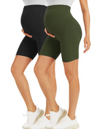 BONVIGOR Maternity Shorts Over The Belly Biker Workout Yoga Active Athletic Pregnancy Short Pants Lounge Pajama
