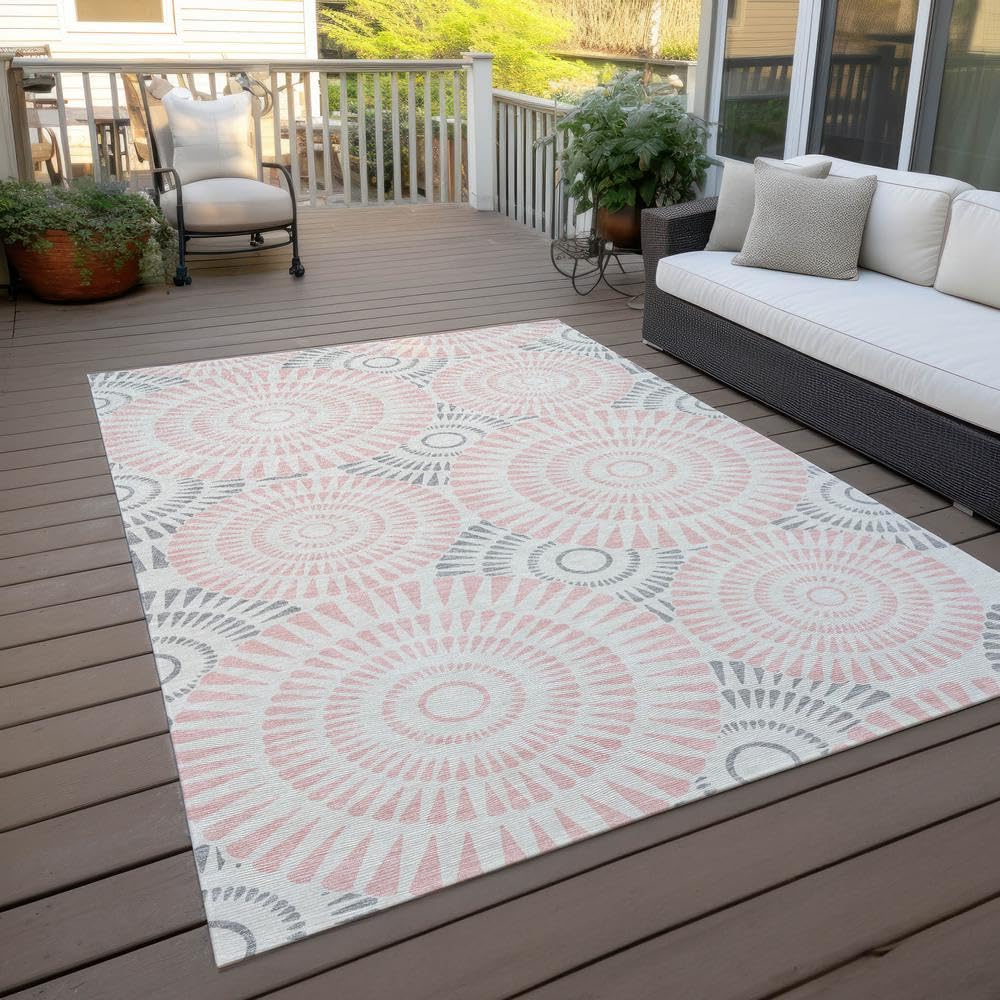 Chantille ACN877 Pink 5' x 7'6 Rug