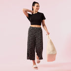 Enamor Womens Relaxed Pants (EA64_Jbk Abstract Alchemy