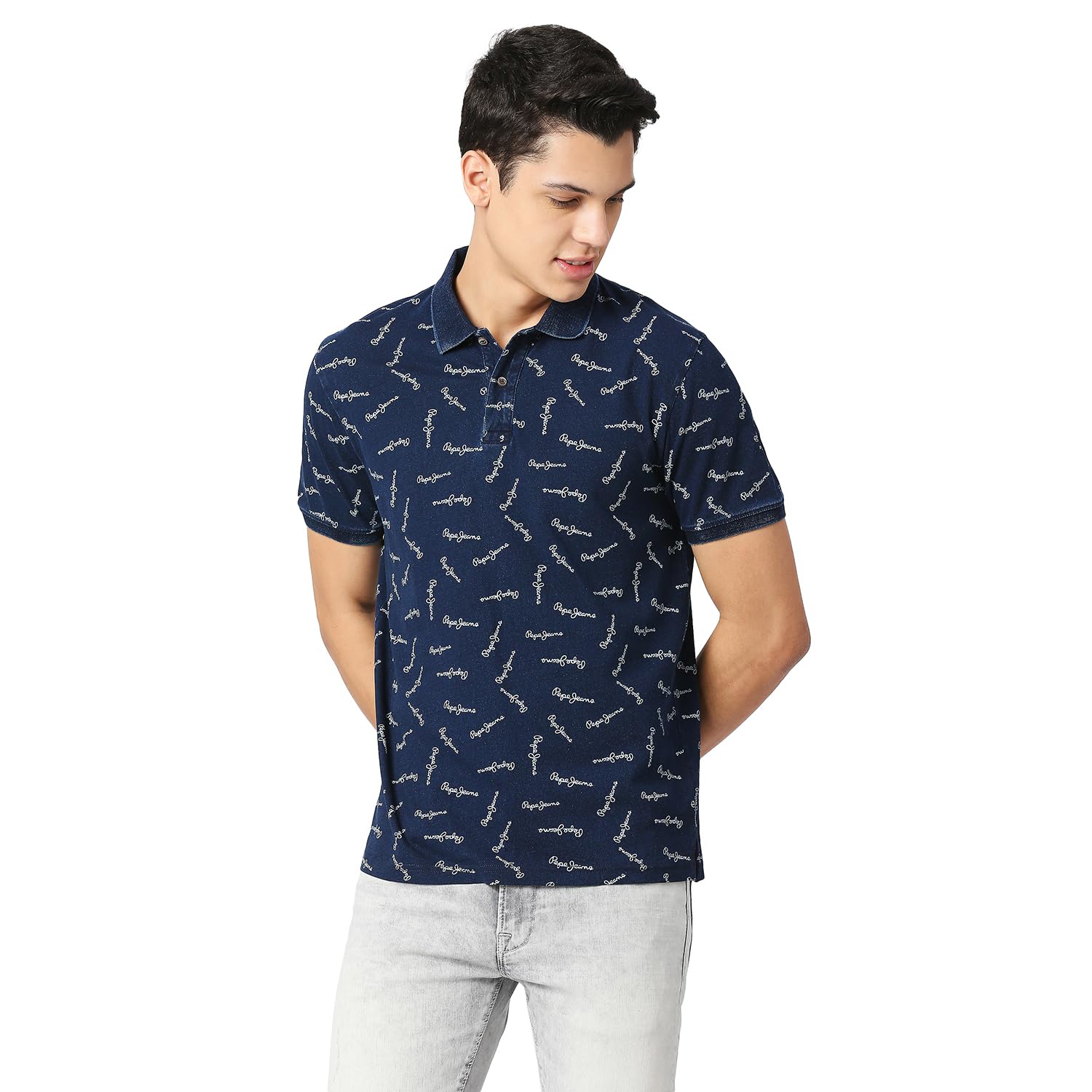 Pepe Jeans MenS Regular Fit T-Shirt (Pm542056561Xxl_Indigo
