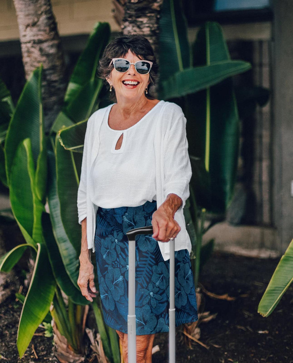 RipSkirt Hawaii | Length 2 with Pockets | Quick Wrap, Quick Dry, Travel Skirt with Side Pockets (4-6, Maui Moonlight)