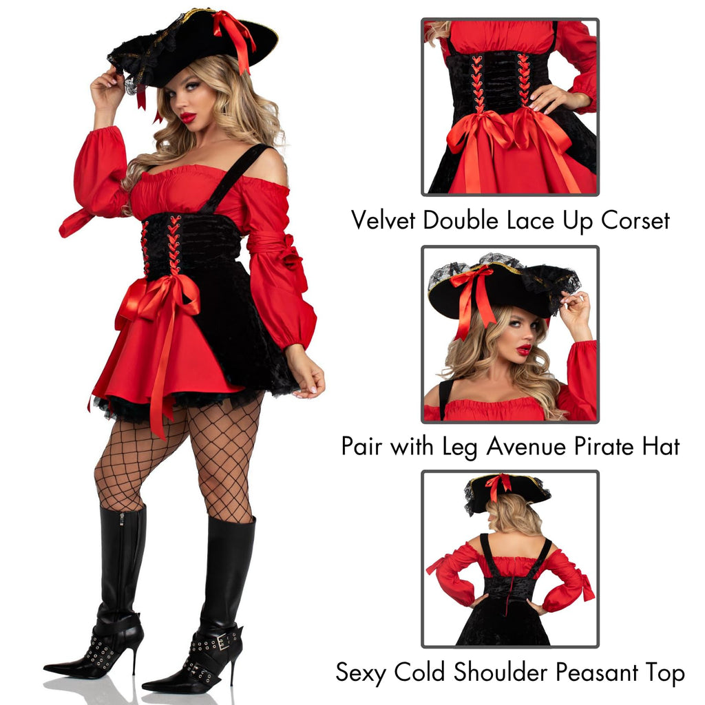 VIXEN PIRATE WENCH LARGE RED/B