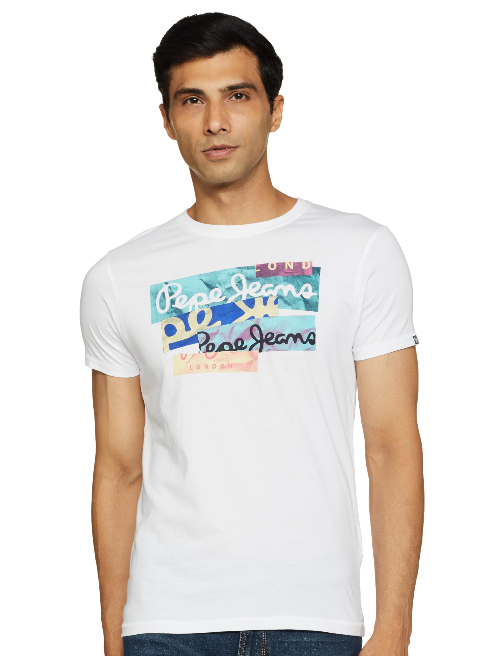 Pepe Jeans-Nd MenS Slim T-Shirt (Pm507908 White)