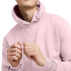 Hanes Men's Pullover EcoSmart Hooded Sweatshirt, pale pink, 5X Large