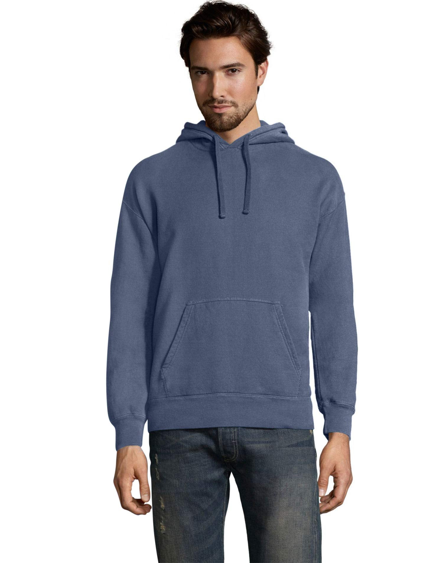 Unisex Pullover Hooded Sweatshirt - BLAcK - S(D0102H7D5QJ)