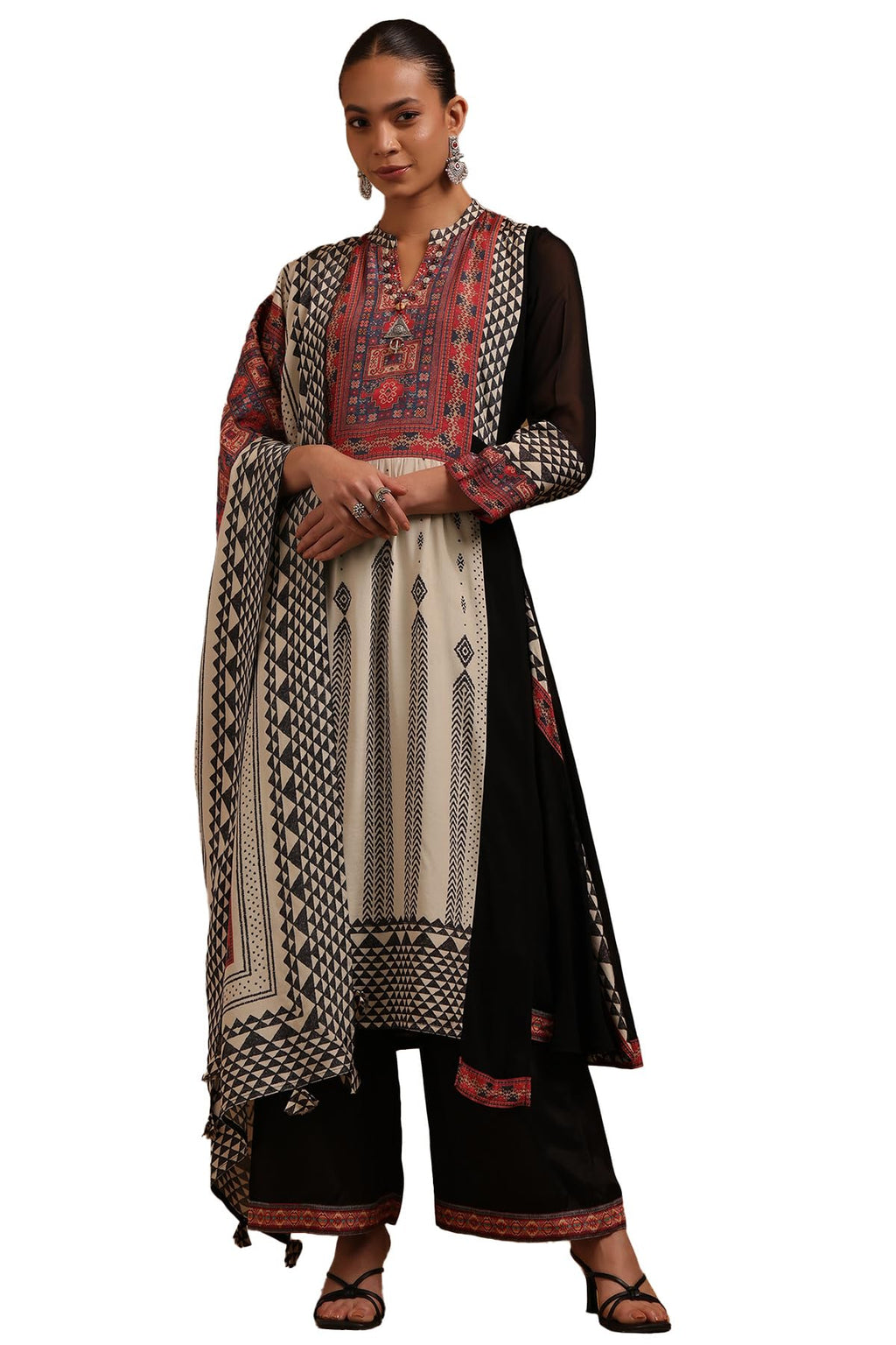 Soch Women Georgette Ethnic Salwar Suit Set