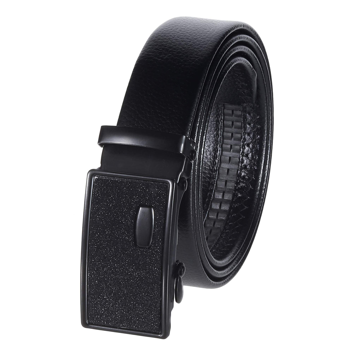Zacharias MenS Faux Leather Belt With Autolock Buckle Gl16 (Black, 4Xl) (Pack Of 1) 4