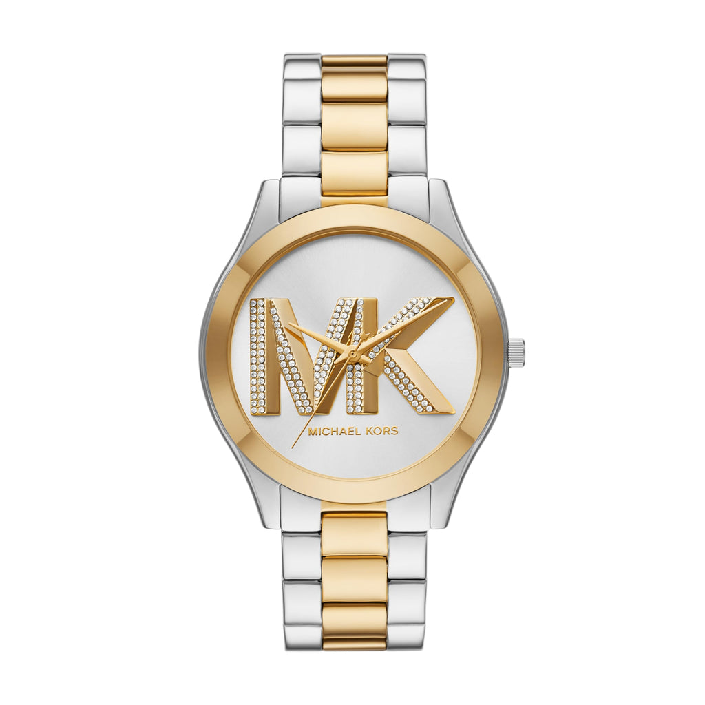 Michael Kors Slim Runway Three-Hand Two-Tone Stainless Steel Women's Watch (Model: MK4735)
