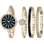 Anne Klein Women's Bangle Watch and Bracelet Set, AK/1470