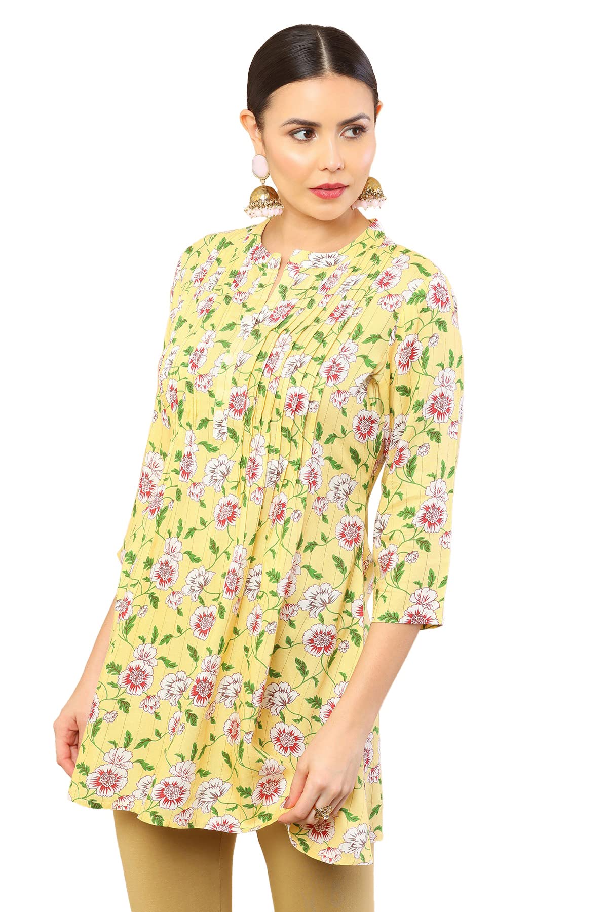 Soch Women Rayon Floral Print T-Shirt