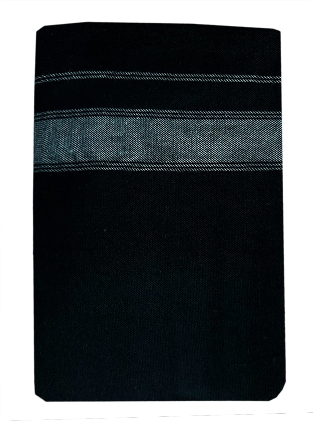 Prakasam Cotton Fine Quality Mens Kerala Style Thalapathi Border Single (1.28X2.00 Mtrs) -Dhoti-Kerala Single Mundu (Pack Of 2 D