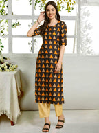 Tee Projekt Straight Kurta & Pant For Women Ethnic Kurta Set For Women (Pack Of 2)