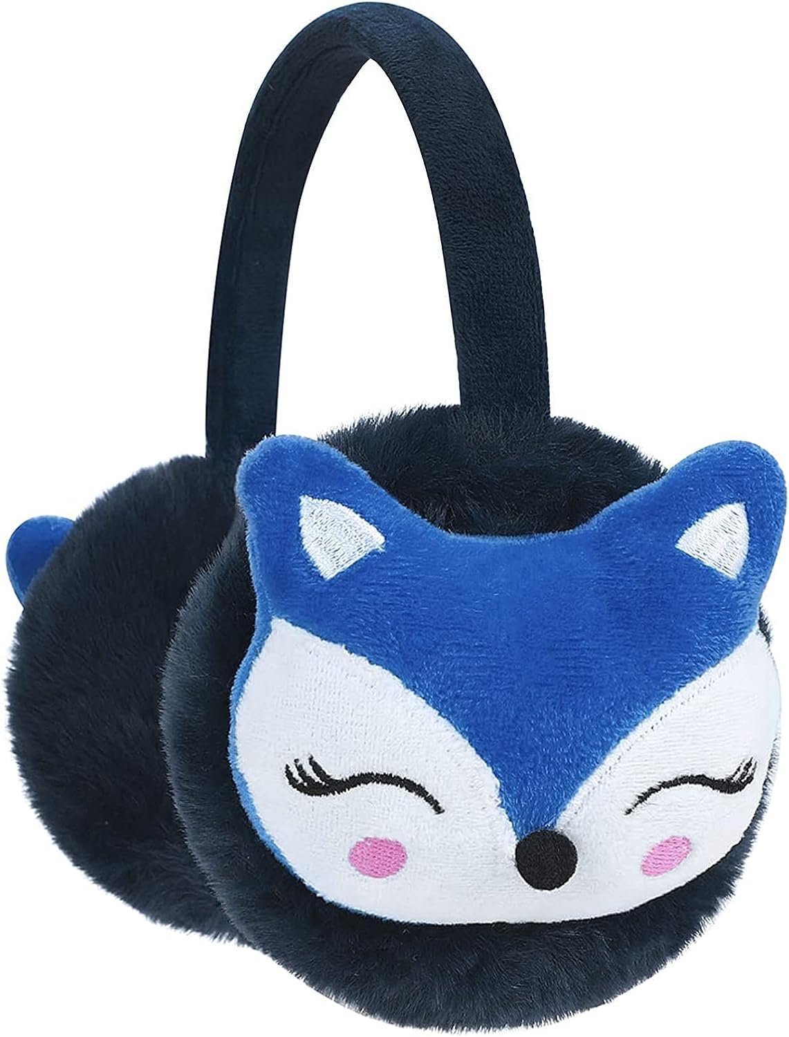Brown Leaf Pack Of 1 Earmuff With Cartoon Design Thermal Ear Protector For Cold Weather Adorable Rabbit Shape Comfortable Warm E .12-15
