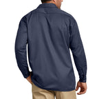 Dickies Mens Long Sleeve Work Shirt, Navy, Small