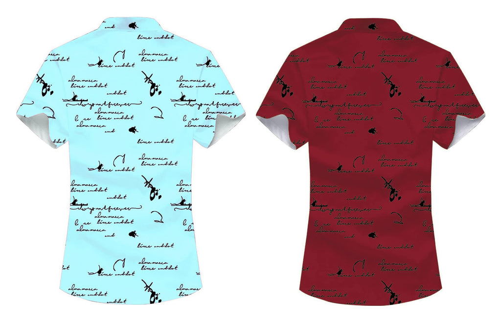 Kadiyu BoyS Lycra Blend Shirt With Half Sleeves Round Collar Neck Botton Down Closure Printed Pattern Relaxed Fit And Standard