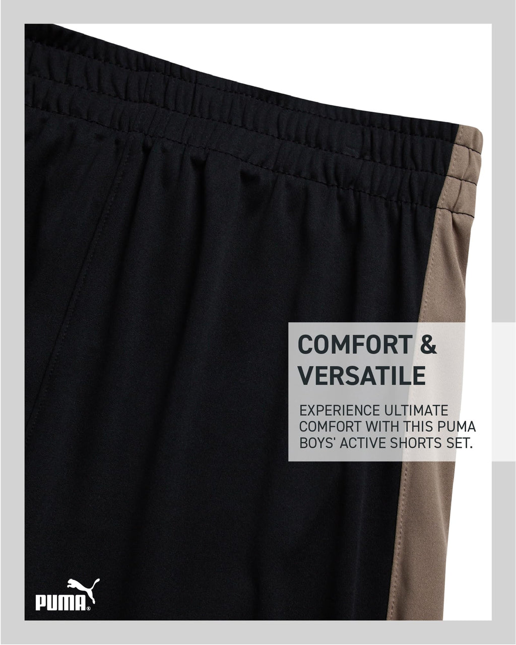 PUMA Boys' Active Shorts Set - 2 Piece Dry Fit T-Shirt and Performance Gym Shorts - Activewear Clothing Set for Boys (8-16), Siz