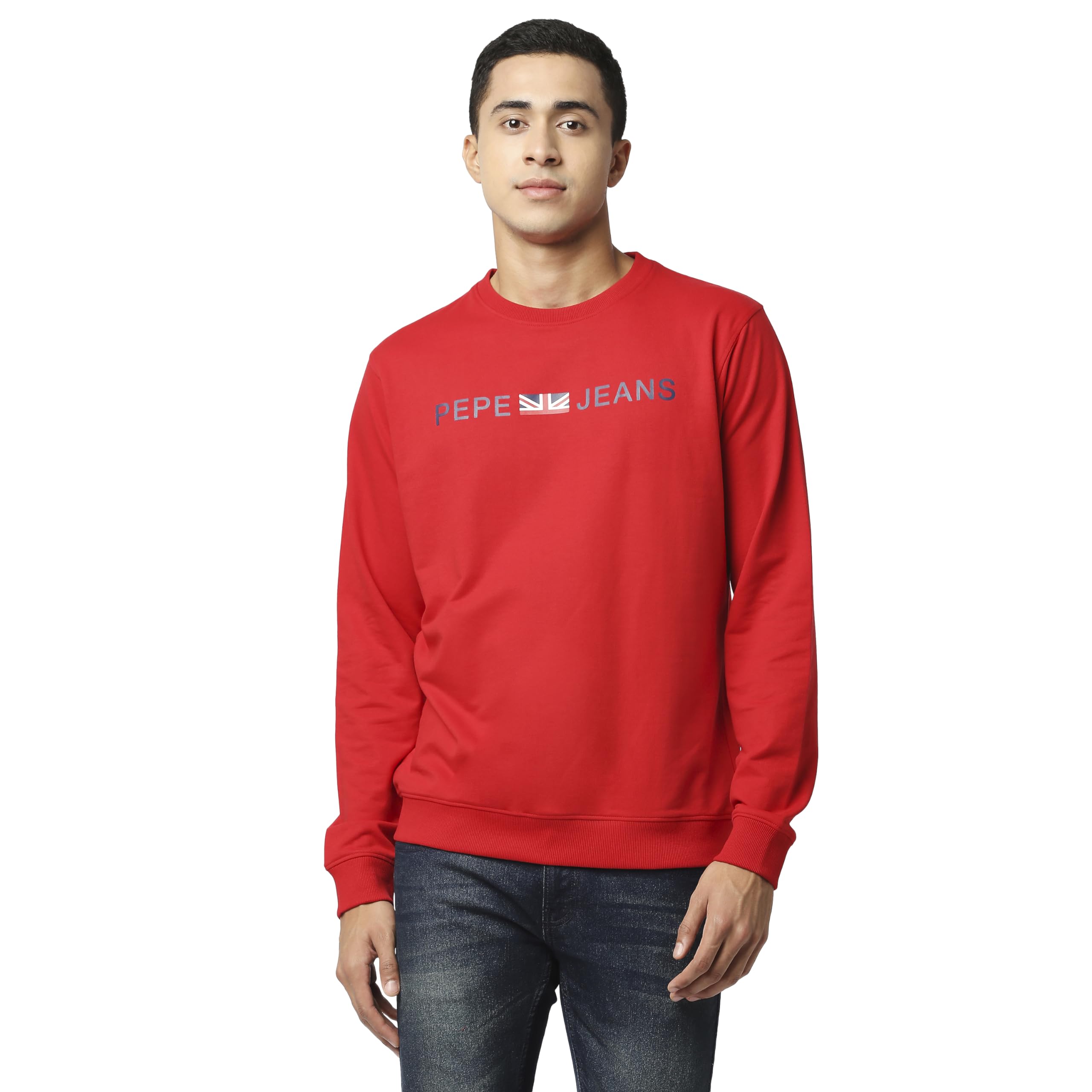 Pepe Jeans Mens Sweatshirt,Classic Red,Xl