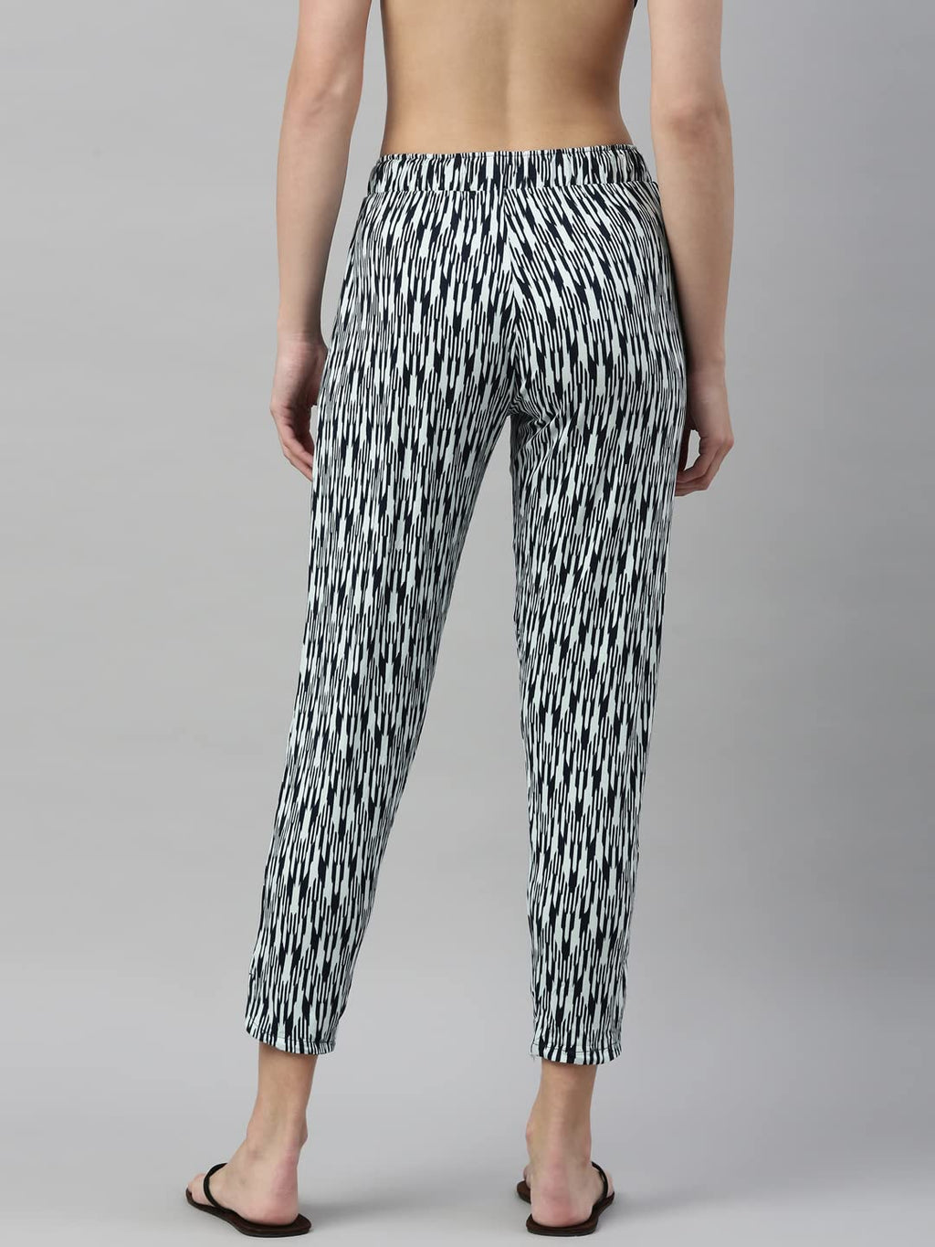 Enamor Essentials Womens Mid Rise 7/8th Relaxed Fit Soft & Drapey 4 Way Stretch Viscose Spandex Lounge Pants with 2 Side Pocket
