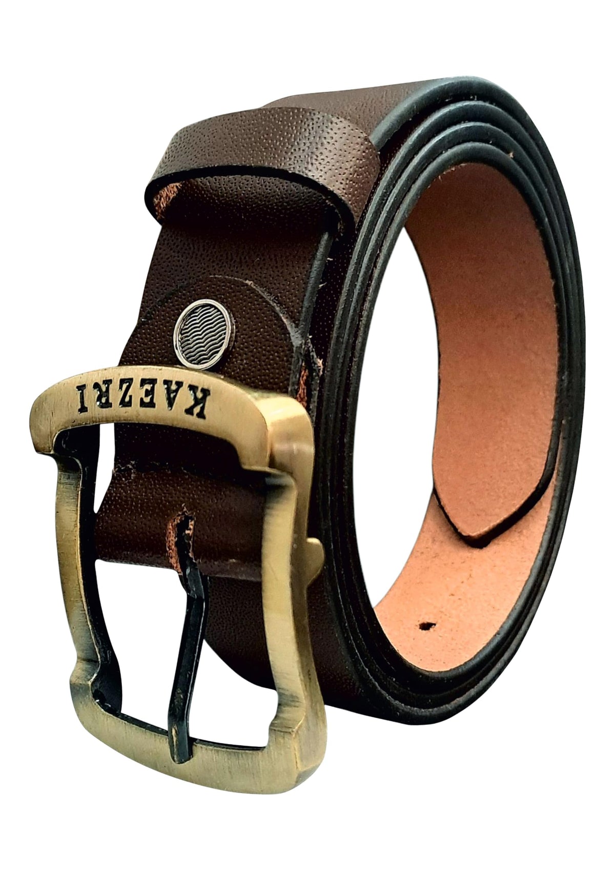 Kaezri MenS Genuine Leather Belt For Men (Brown  36) (He_Cock_G_36_Bzr) 36