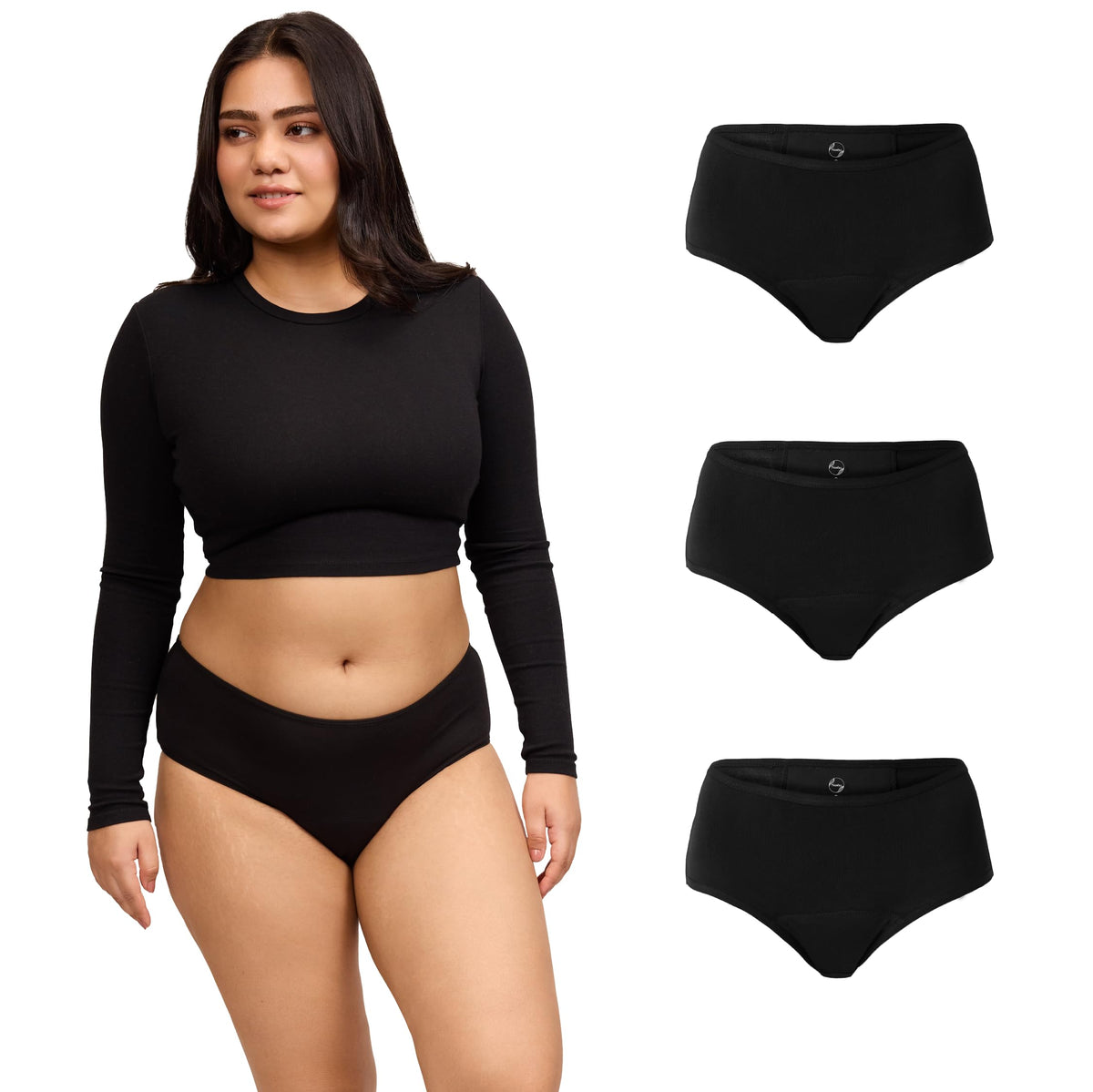 Nushu Basic Hipster (2Xl) Period Panty For Women For Heavy Flow, Reusable & Leak Proof Underwear, Gynecologist Approved & Chemic 2