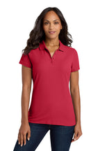 Port Authority Ladies core classic Pique Polo L100 Rich Red S