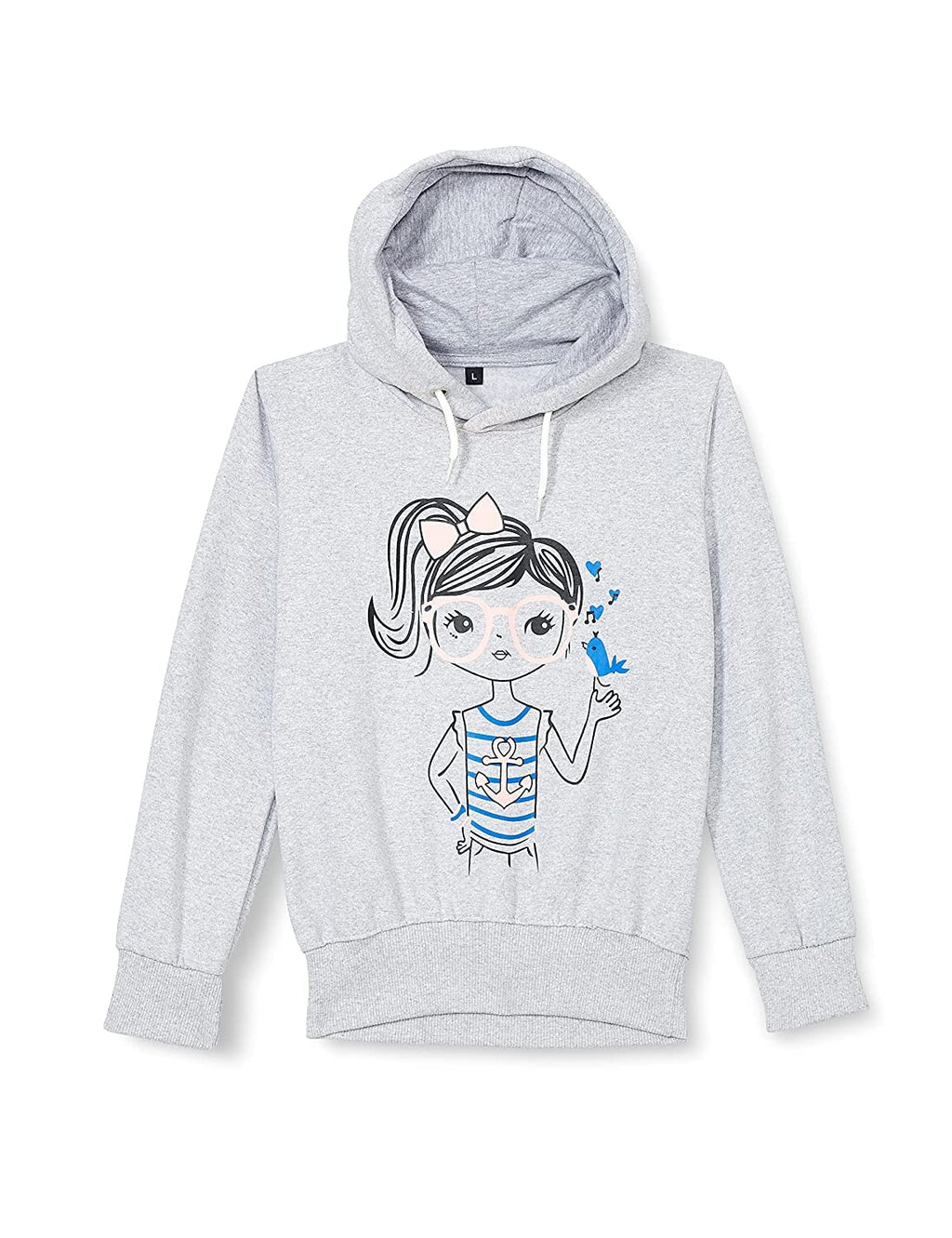 T2F Girls Cotton Hooded Sweatshirt