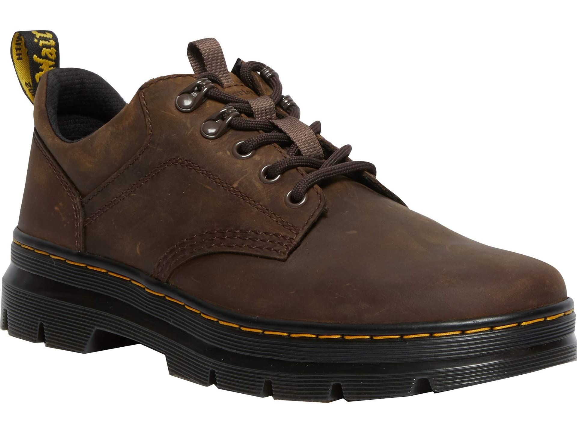 Dr. Martens Unisex 5 Tie Shoe Oxford, Dark Brown Crazy Horse, 11 US Men
