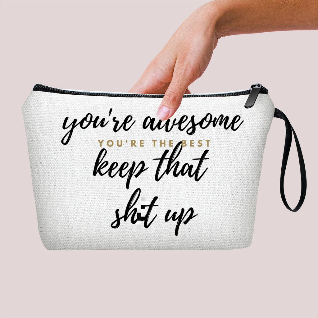 SEAMOON Special Gifts For Women,Canvas Zipper Pouch,Inspirational Gifts For Women Friends,Best Friends Birthday Gifts,Sister Bir