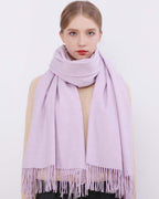 RIIQIICHY Winter Scarf for Women Lavender Pashmina Shawls Wraps for Evening Dresses Large Warm Soft Scarves