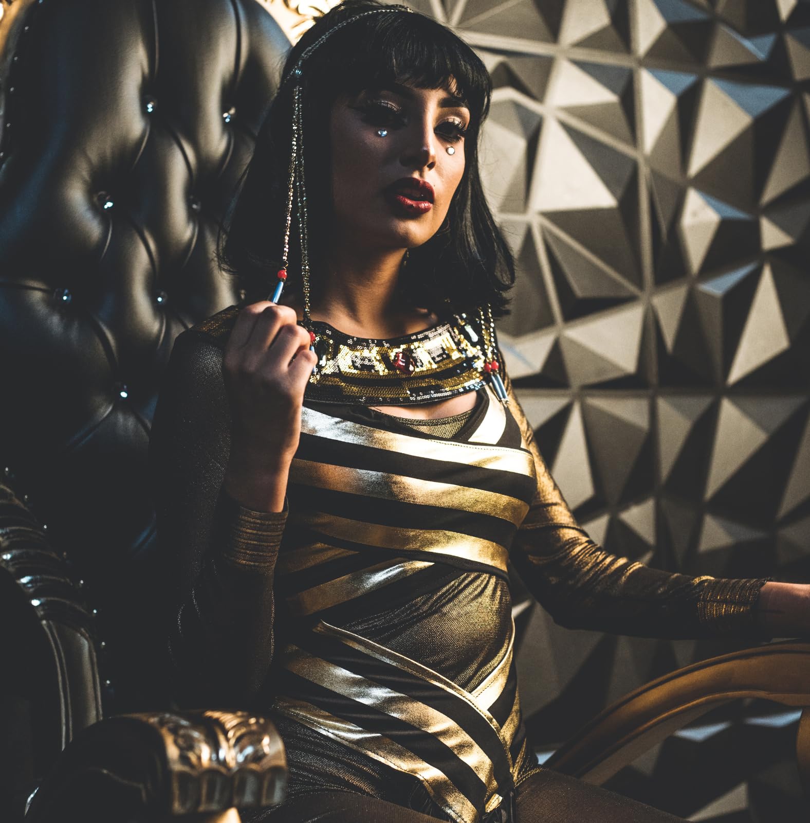 3PC.Nile Queen catsuit dress w