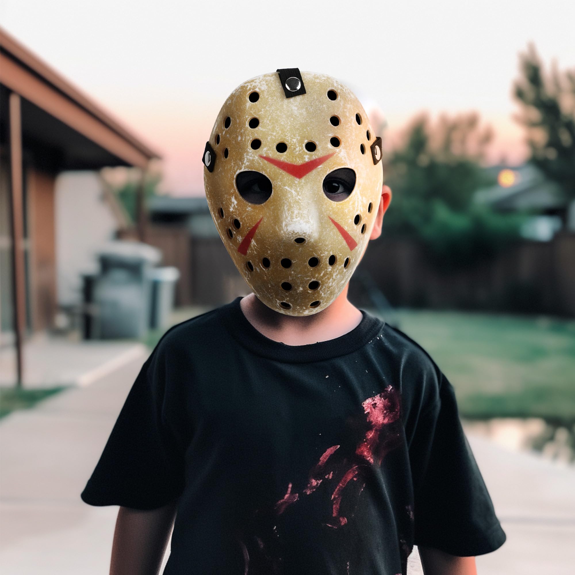 Costume Mask Cosplay Halloween Kid Mask Prop Hockey Party for 3 to 8 Years Old Kids