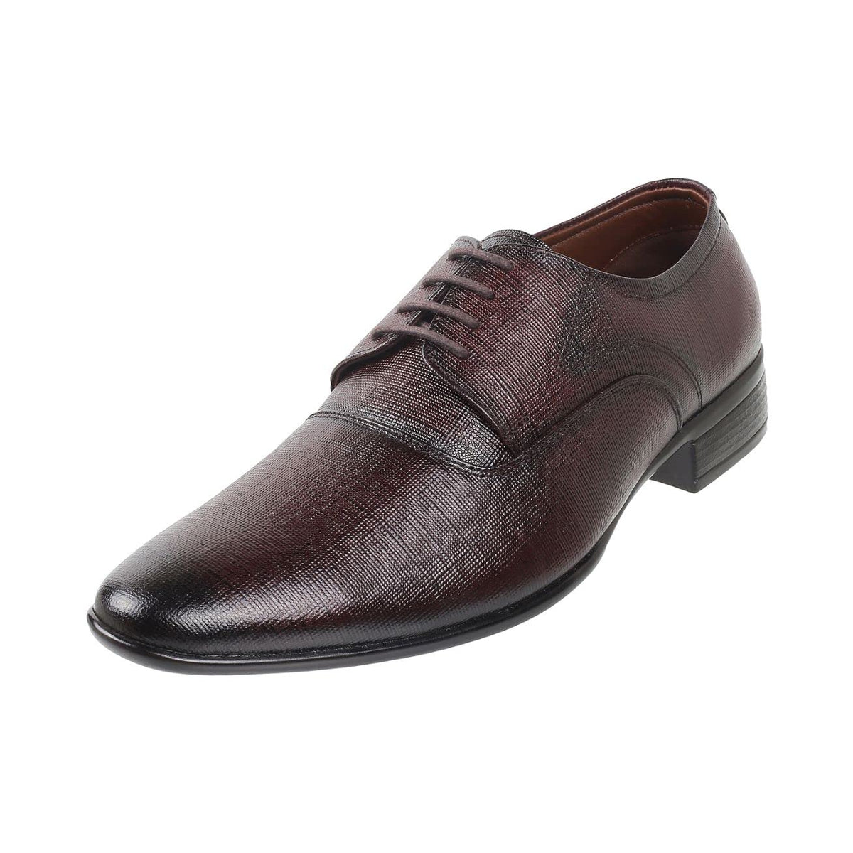 Metro Men Maroon Formal Leather Lace Up Shoes UK/8 Eu/42 (19147) 8-42