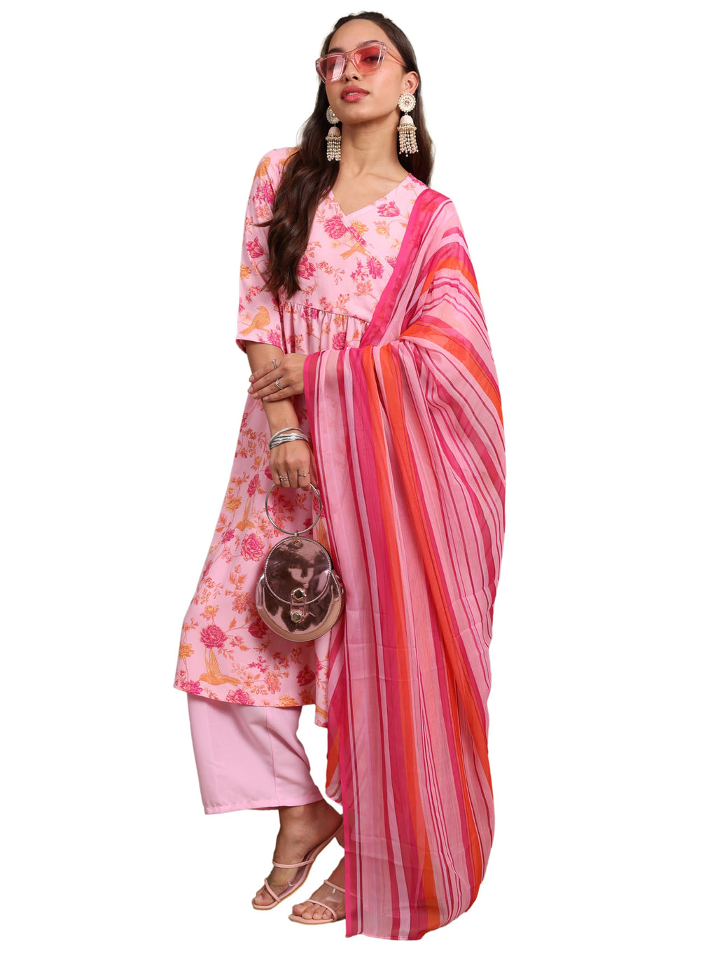 Ketch WomenS Polyester Kurta Set (Khk3001074_Red