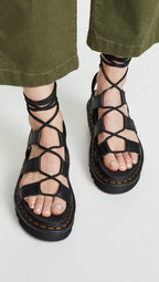 Dr. Martens Women's Nartilla Sandal, Black, 6