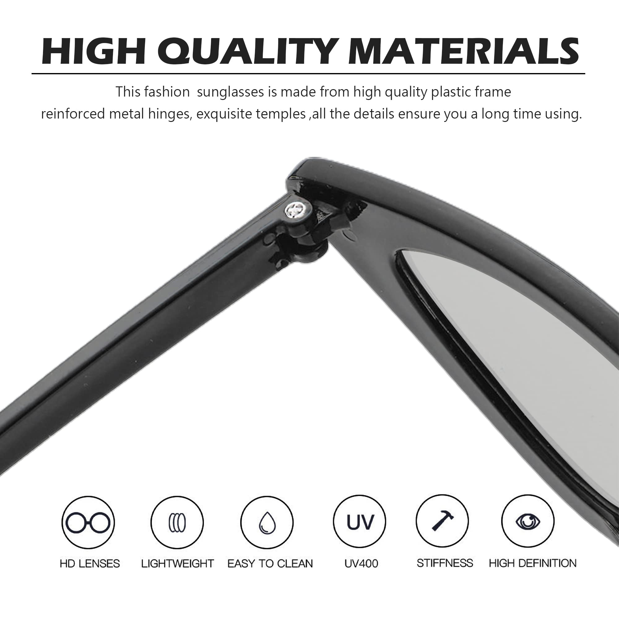 Lxnoap Sunglasses Classic 80s Vintage Style Design (Black Matte, Smoke)