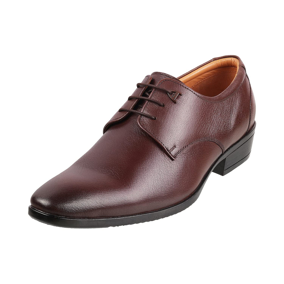 Mochi Men Brown Leather Laceup Shoes 7UK (41 EU) (195043) 7-41