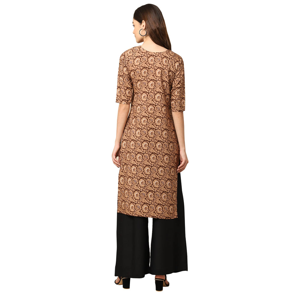 Pinkmint Women'S Crepe Digital Print Straight Kurta [Pack Of 5] (Ccv-347-377-351-375-355)