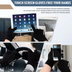 Winter 1-3 PCS Beanie Hat Gloves Scarf for Men and Women, Knit Thick Fleece Lined Warm Touchscreen Gloves Beanie Infitiny Scarf