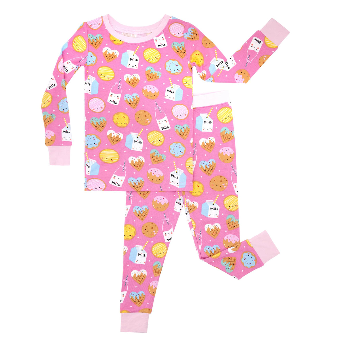 Little Sleepies TwoPiece Pajama Set for Boys & Girls, Soft Viscose from Bamboo Toddler Pajamas for Kids, Family Matching PJs, P 2
